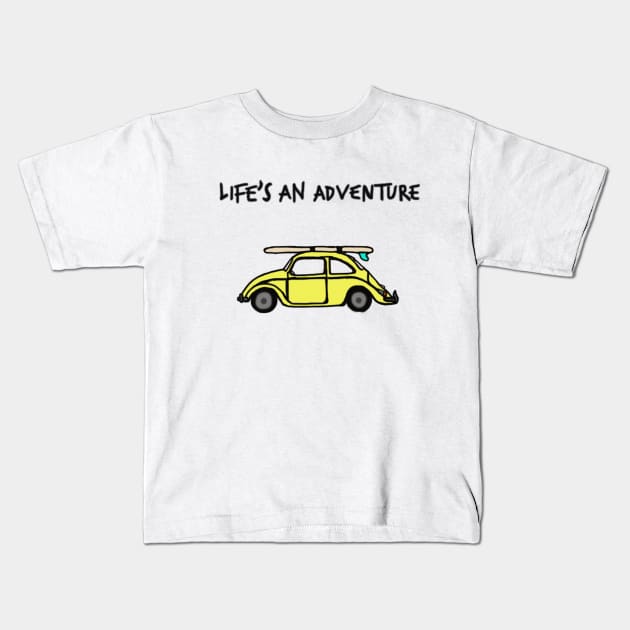 Life's An Adventure Kids T-Shirt by Lyonsproductions